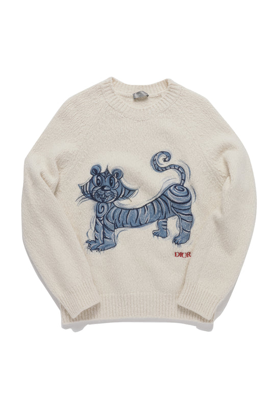 Dior x kenny Scharf Lunar Year 2022 Tiger Sweater