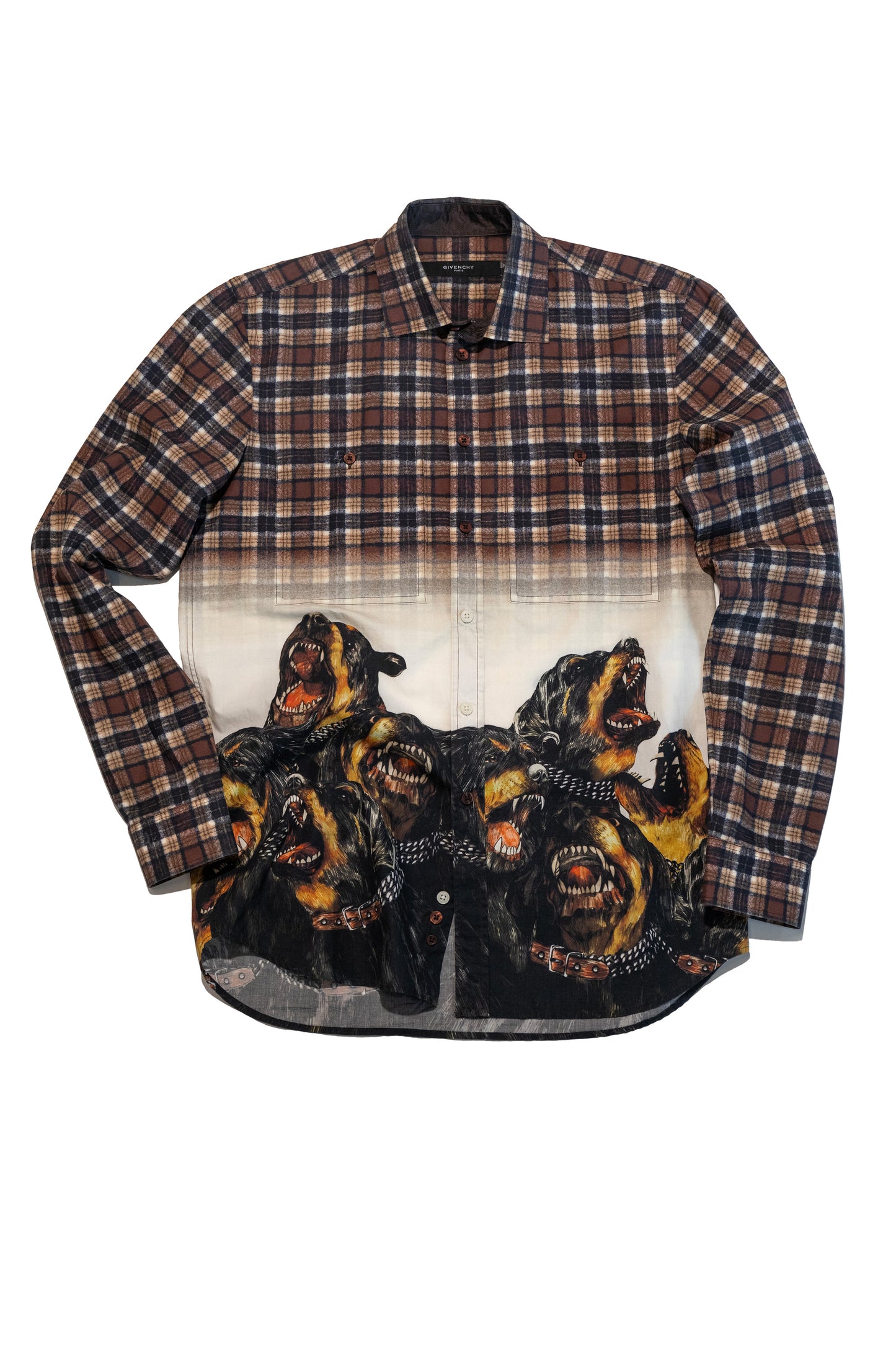 Givenchy AW11 Rottweiler Plaid Shirt