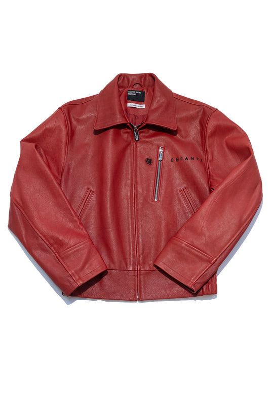 Enfants Riches Déprimés Red Leather 'Opium Den' Jacket