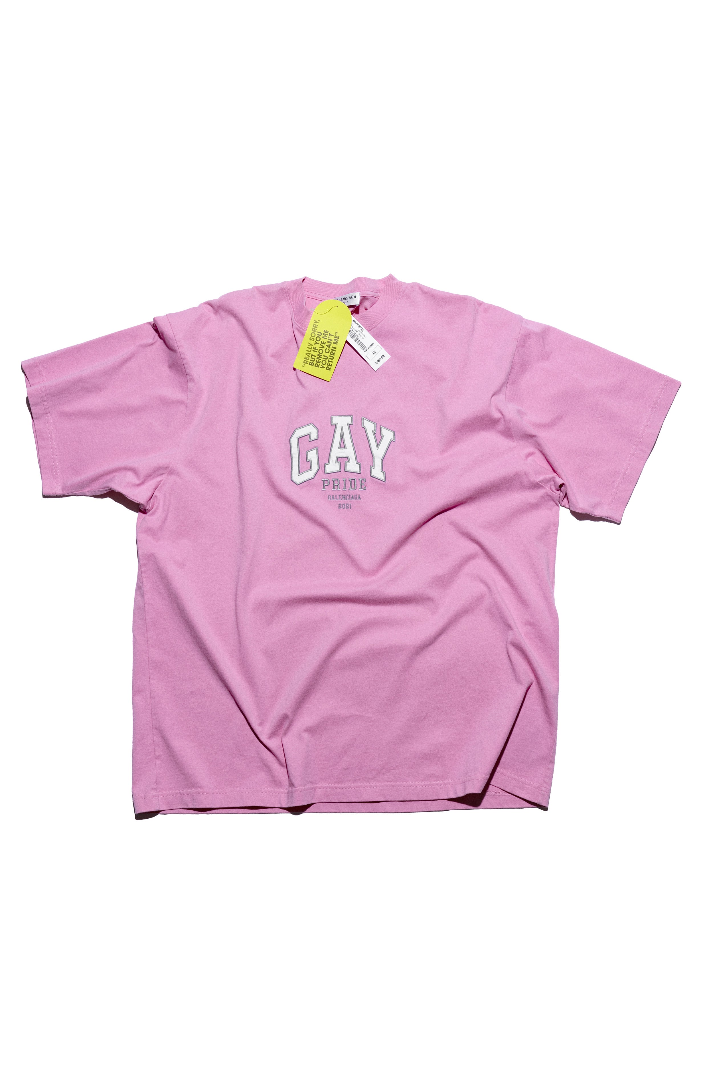 Balenciaga Gay Pride Pink Oversized T-shirt