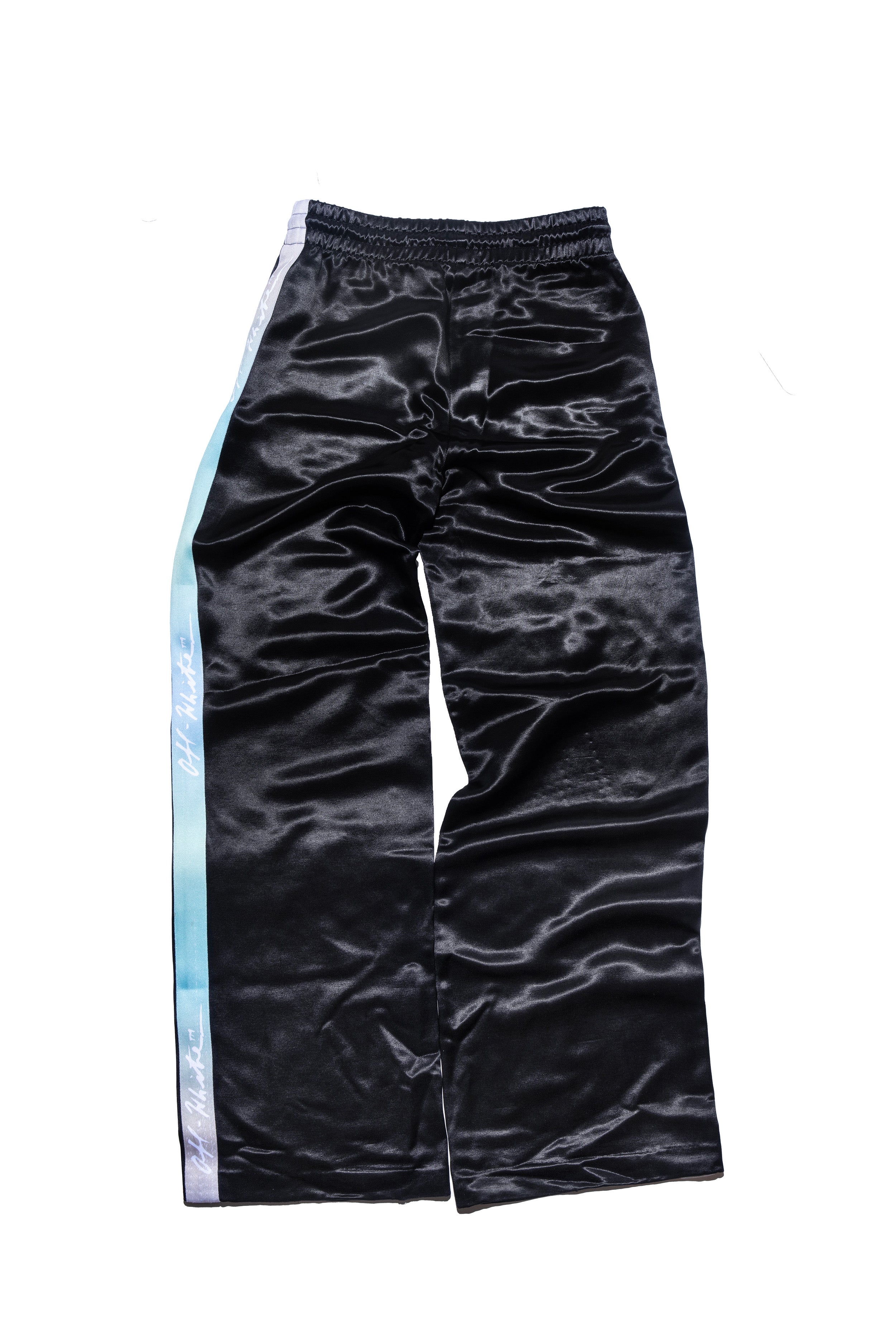 Off-white C/O Virgil Abloh Black Multi Logo Tape Track Pants