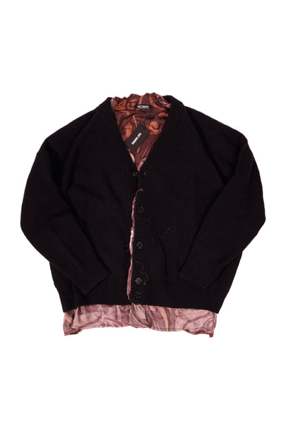Raf Simons SS21 Oversized Italian Silk Lined Wool Cardigan