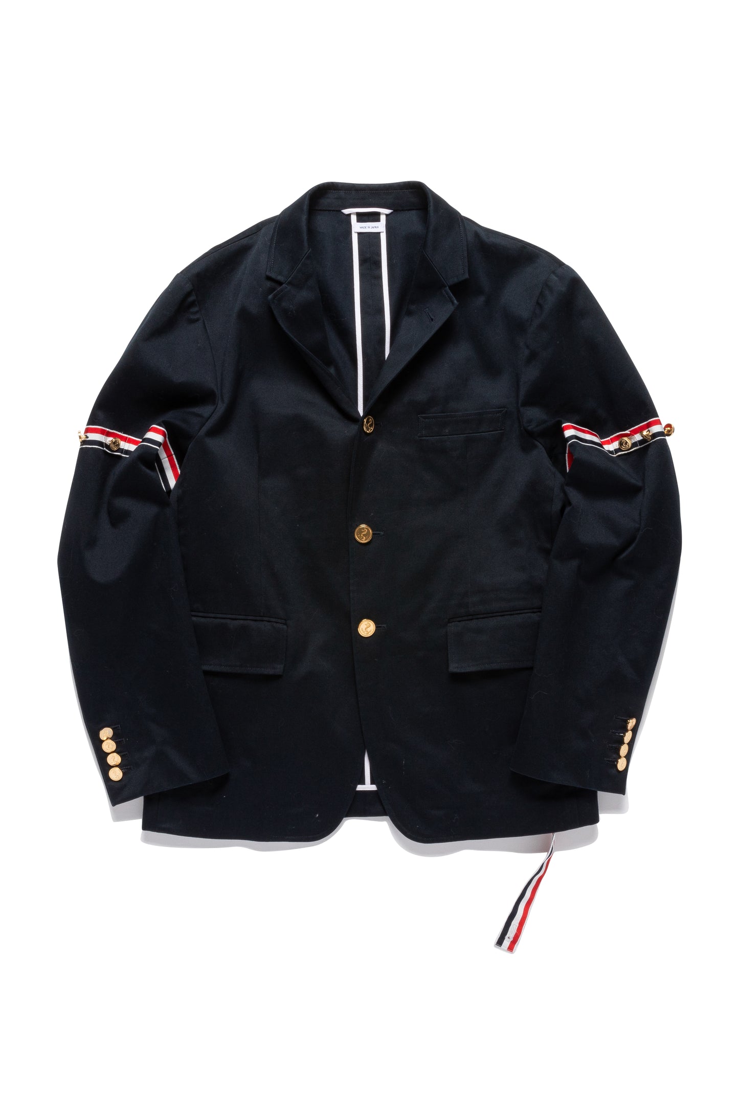 Thom Browne Cotton Twill Grosgrain Armband Sport Coat