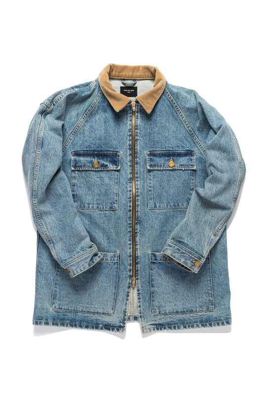 Fear of God Vintage Selvedge Denim Long Trucker Jacket