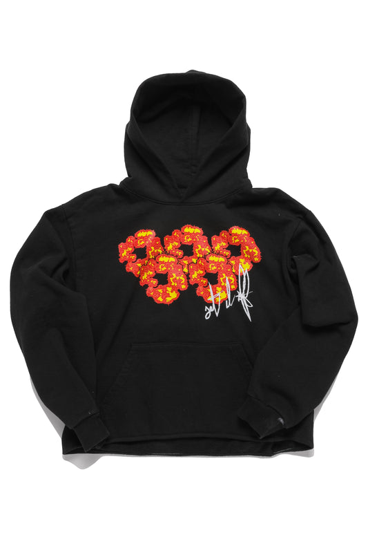 Denim Tears Black Offset Tears hoodie