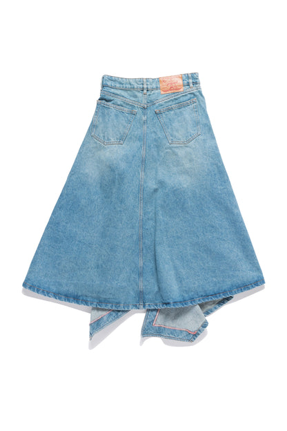 Y/PROJECT Asymmetric Slit Denim Long Skirt