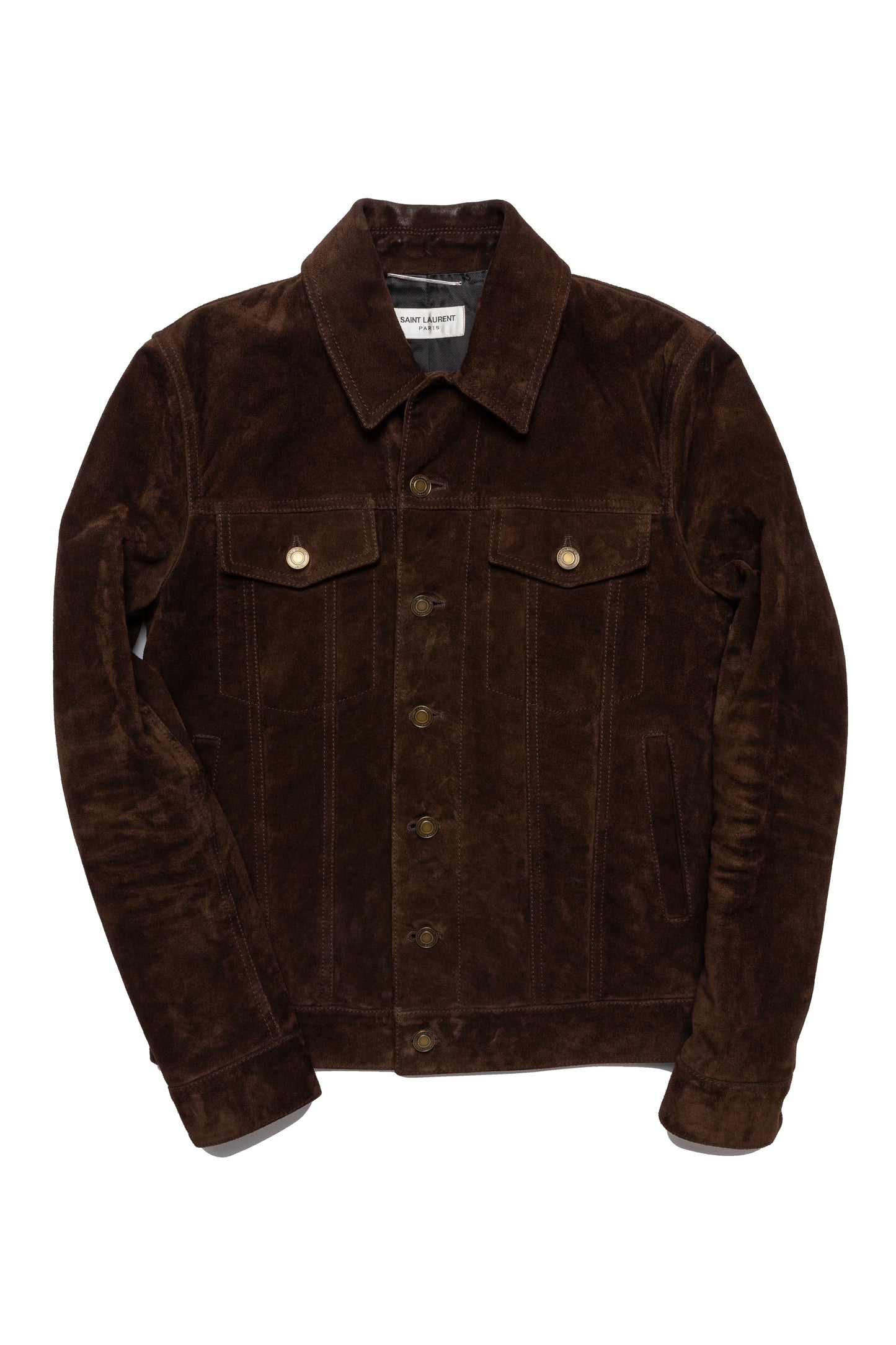 Saint Laurent Suede Trucker Jacket