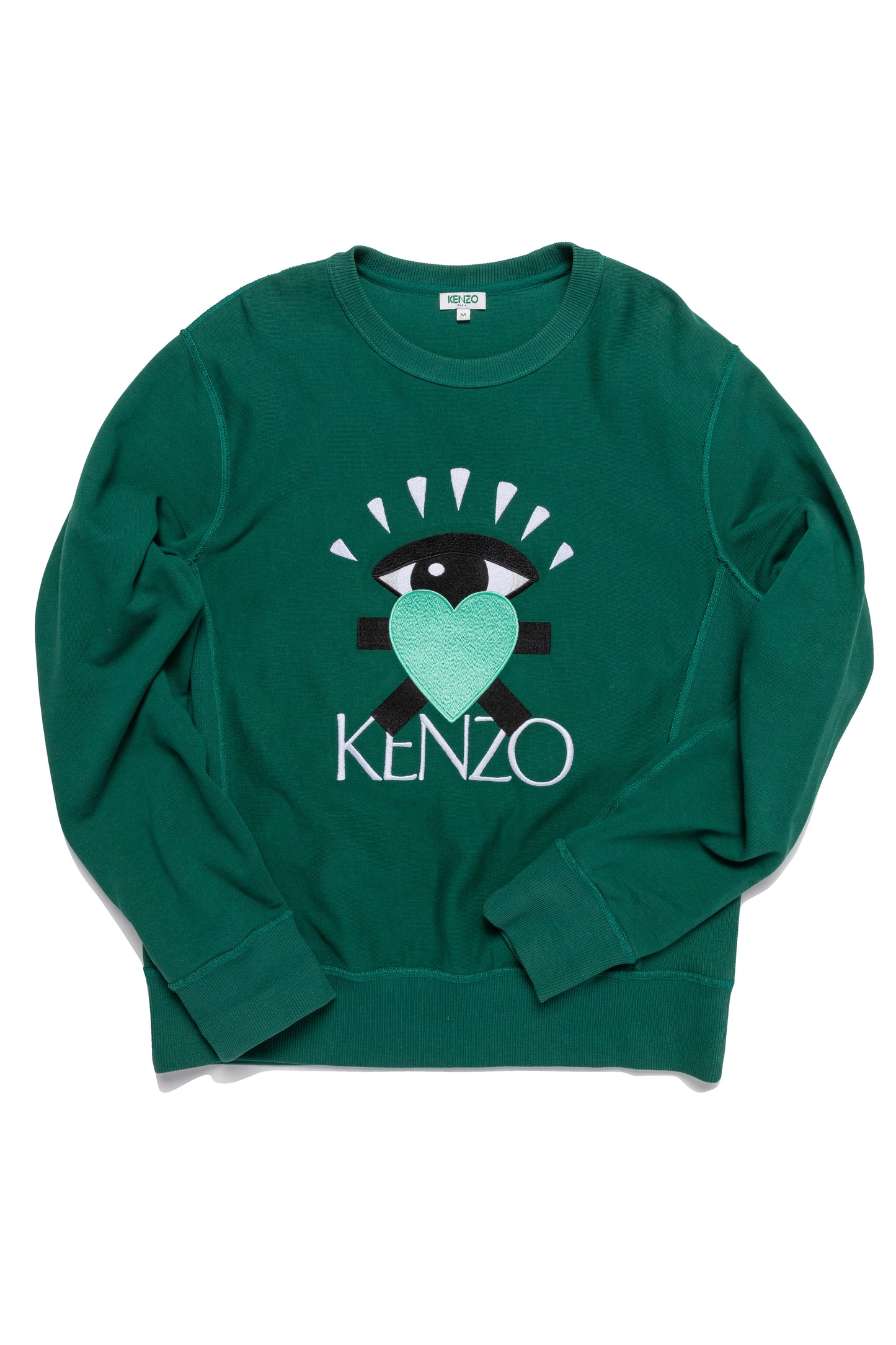 Kenzo Love Large Eye Embroidered Pattern Crewneck Sweatshirt