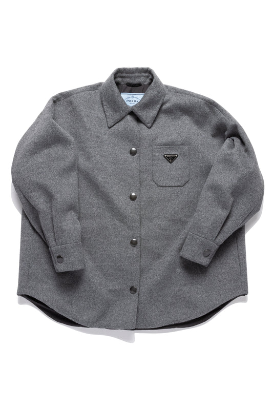 Prada Padded Wool Shirt Jacket