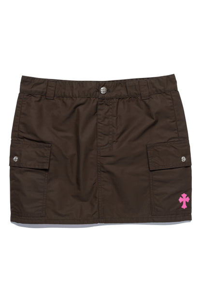 Chrome Hearts Pink Cross Nylon Brown Utility Skirt