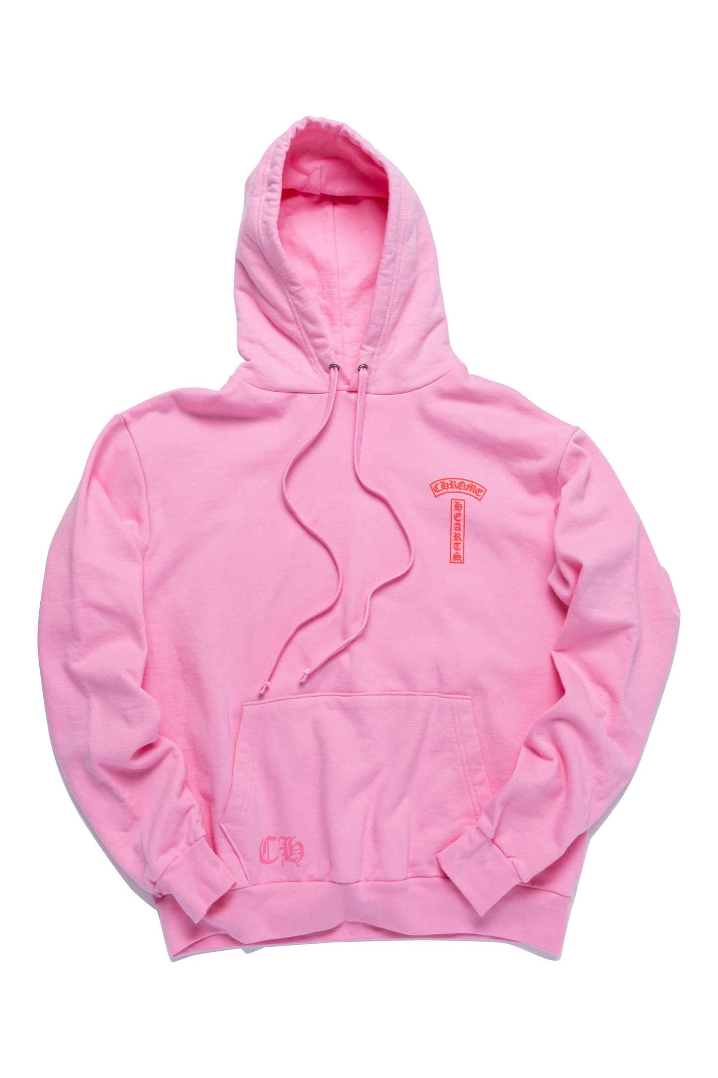 Chrome Hearts USA Shoulder T-Bar Logo Pink Hoodie