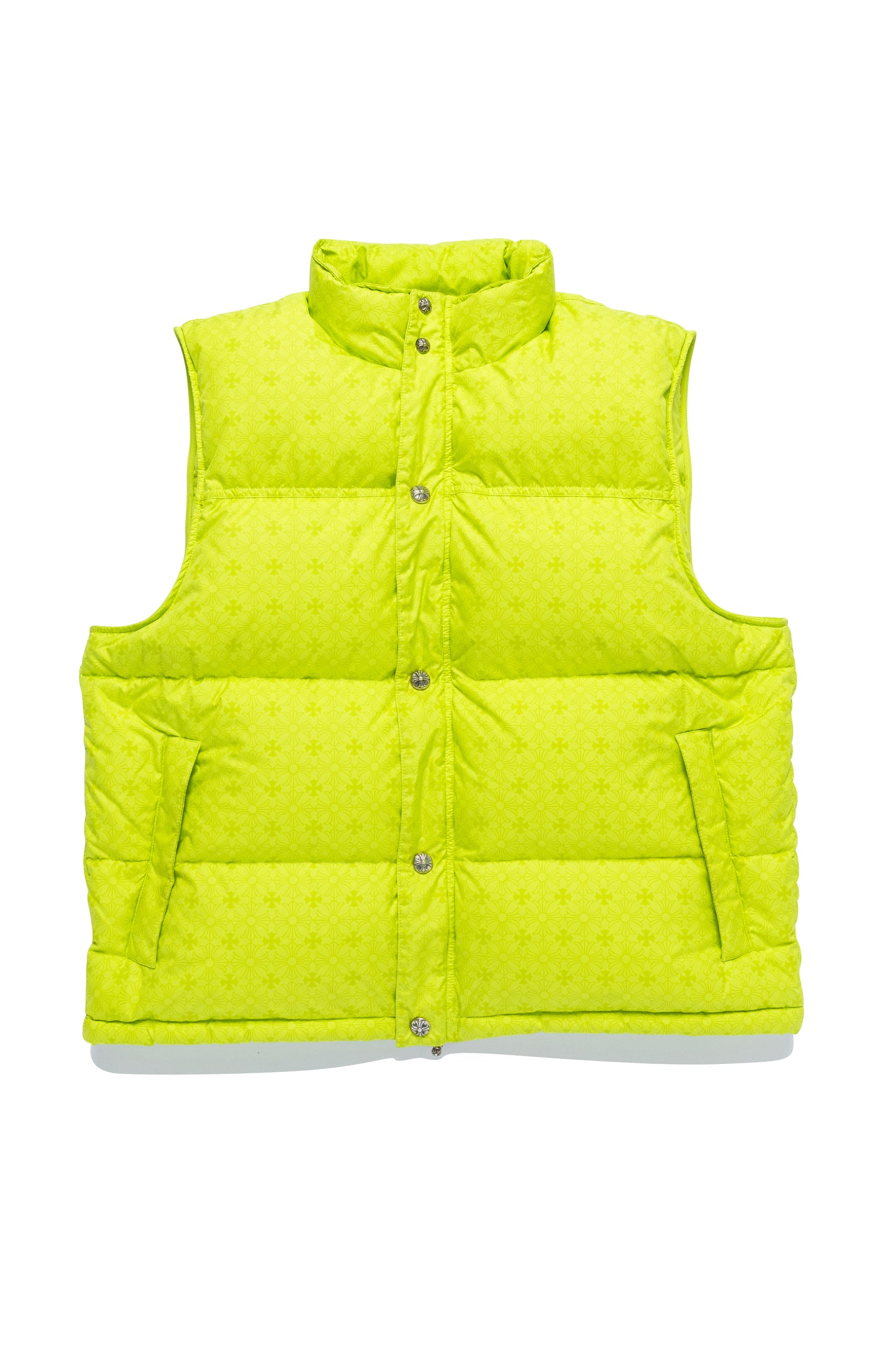 Chrome Hearts Monogram Puffer Vest Lime