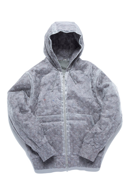 Louis Vuitton 2023 Monogram See-through Blouson Organza Hoodie