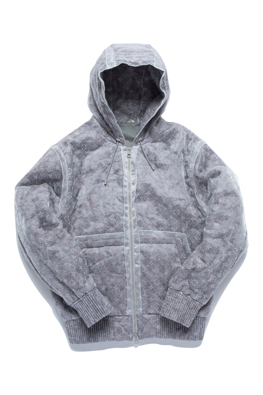 Louis Vuitton 2023 Monogram See-through Blouson Organza Hoodie