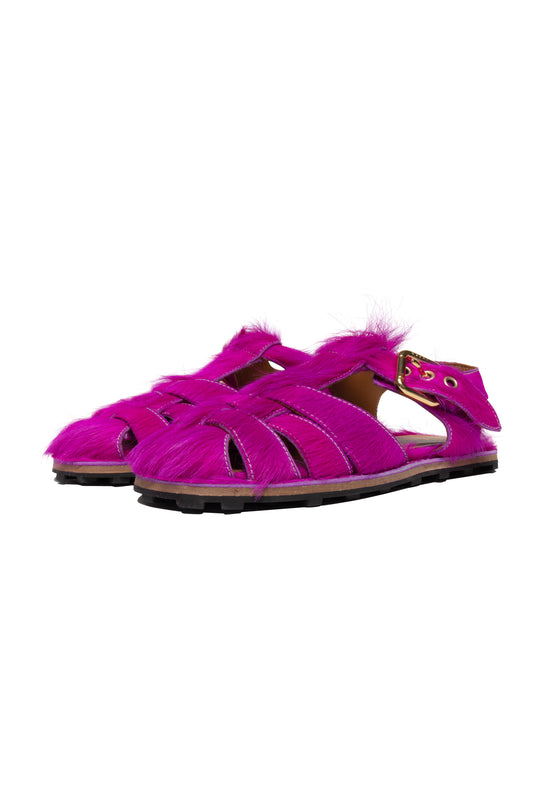 Marni Pink Fisherman's Sandals