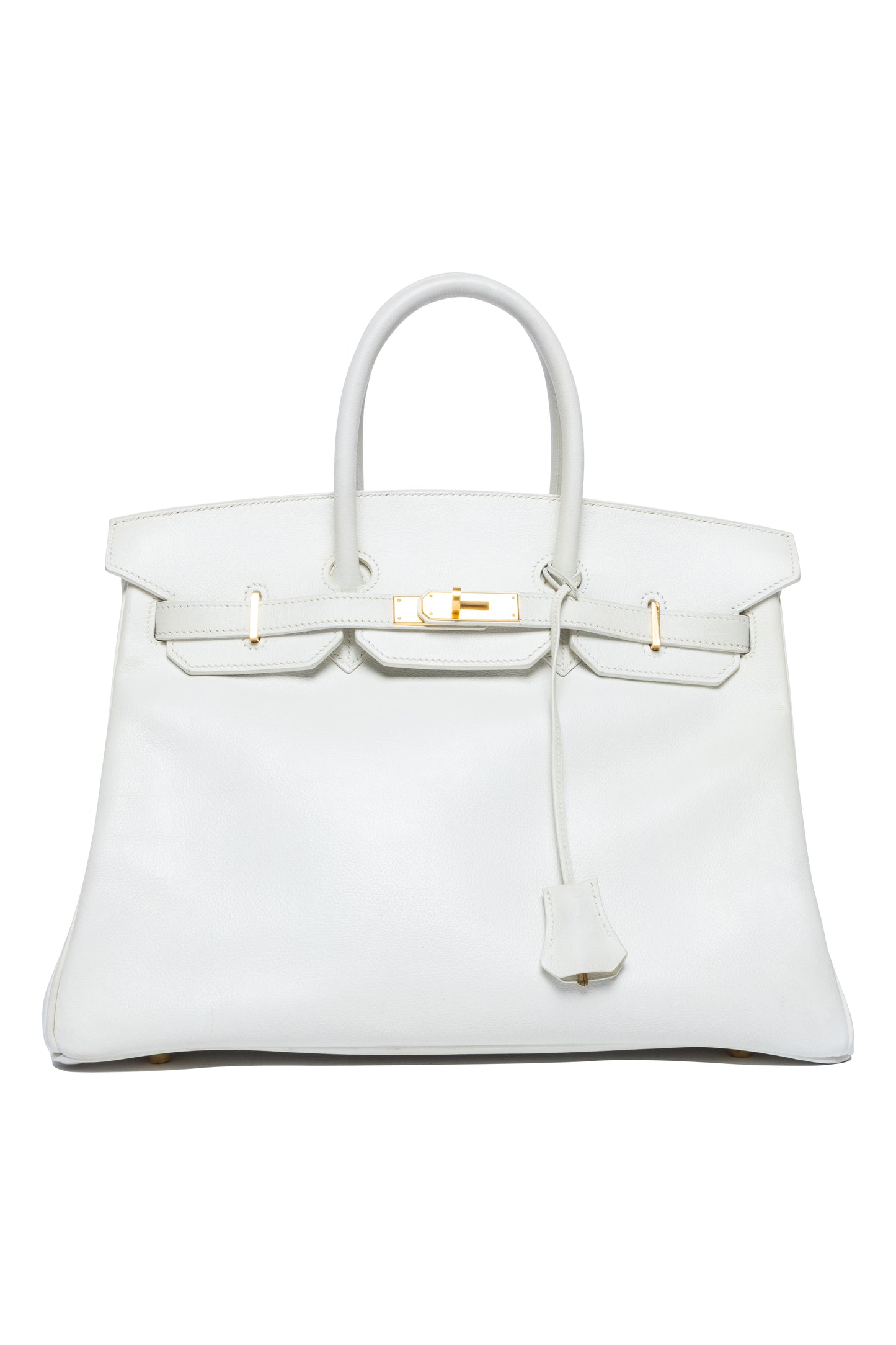 Hermès Birkin 35 White Evercolor Gold Hardware