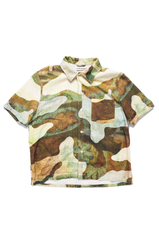 Our Legacy Landscape Camo Print Box Shortsleeved Shirt