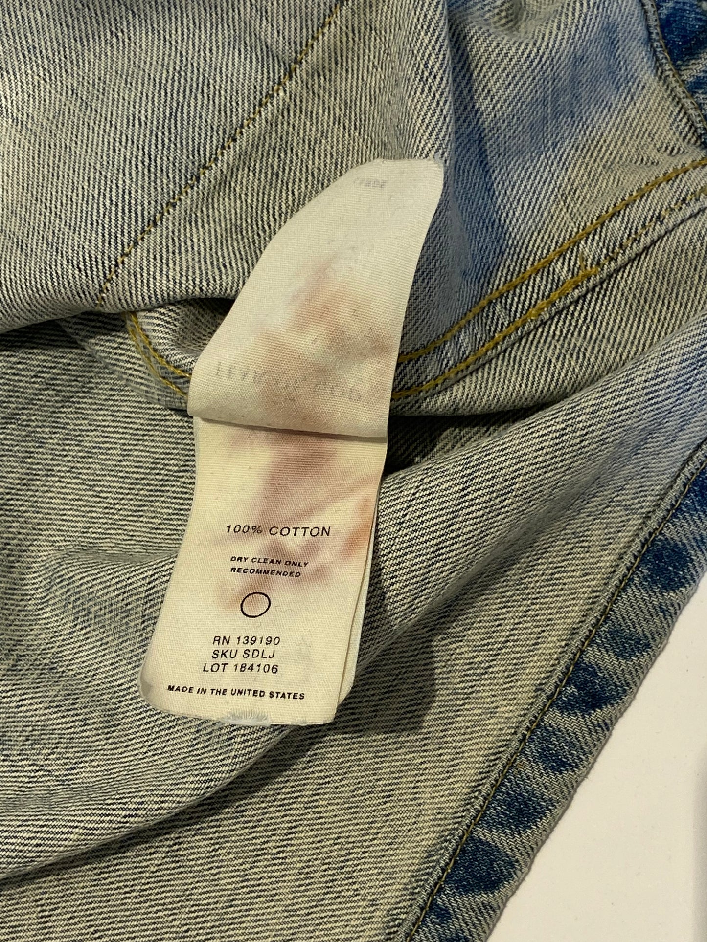 Fear of God Vintage Selvedge Denim Long Trucker Jacket