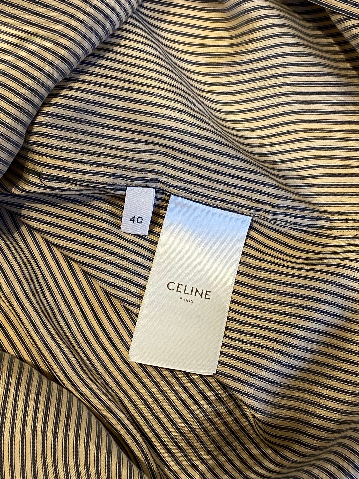 Celine Striped Oversized Shirt