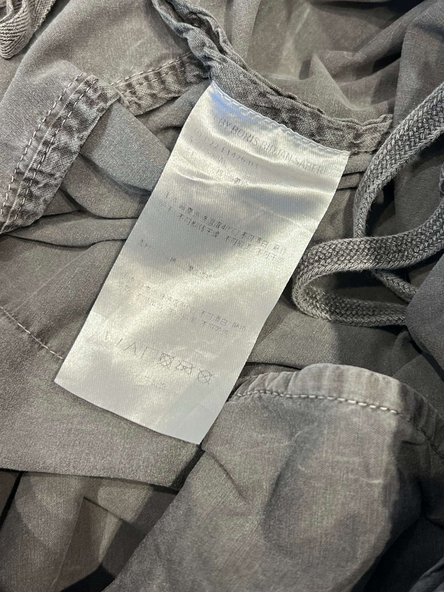 Boris Bidjan Saberi 11 by BBS P22 Ice Gray Pigment Dye Pants