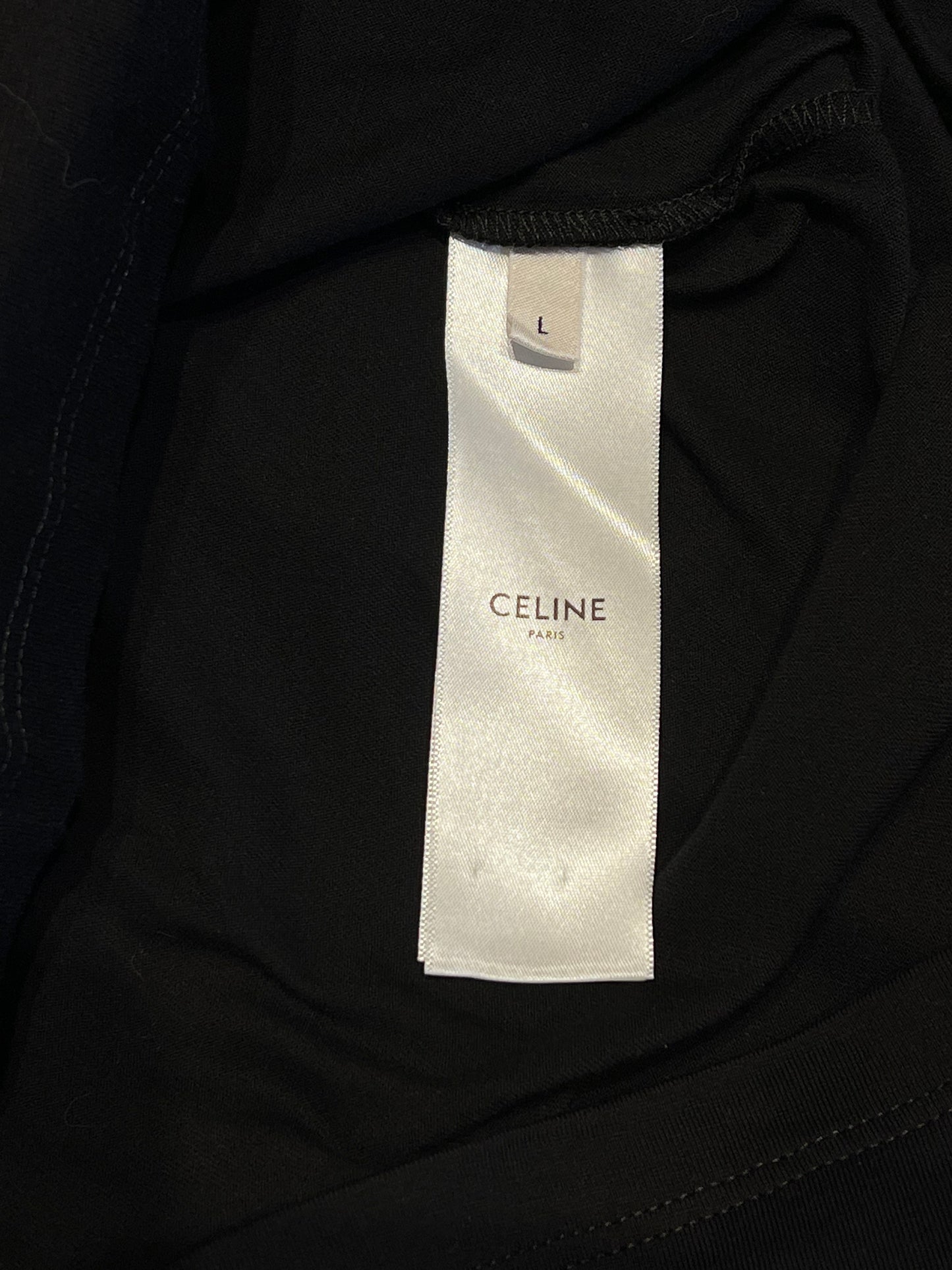 Celine Loose Logo T-Shirt In Cotton Jersey