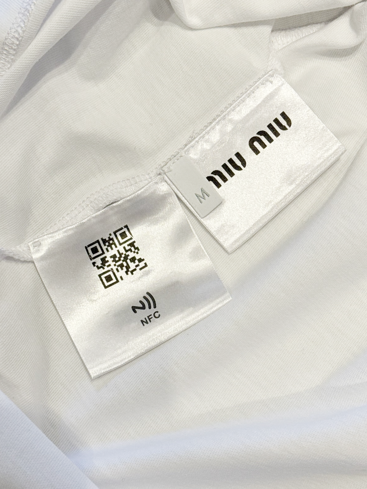 Miu Miu Logo-embroidered T-shirt