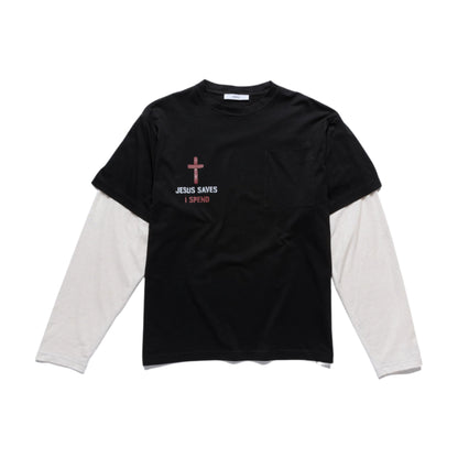CEEC "Jesus Saves I Spend" 2-1 Long Sleeve T-shirt