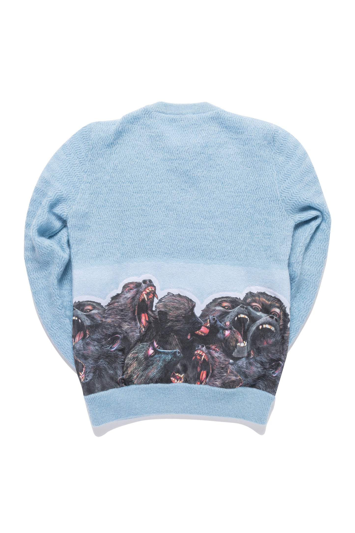 Givenchy Blue Baboon Print Sweater