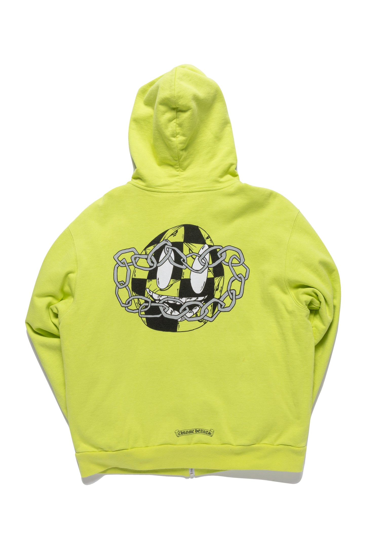 Chrome Hearts Matty Boy Link Zip Up Hoodie 'Lime Green'