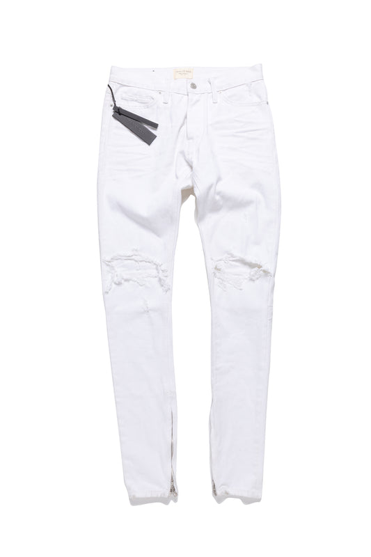 Fear of God White Distressed Jeans