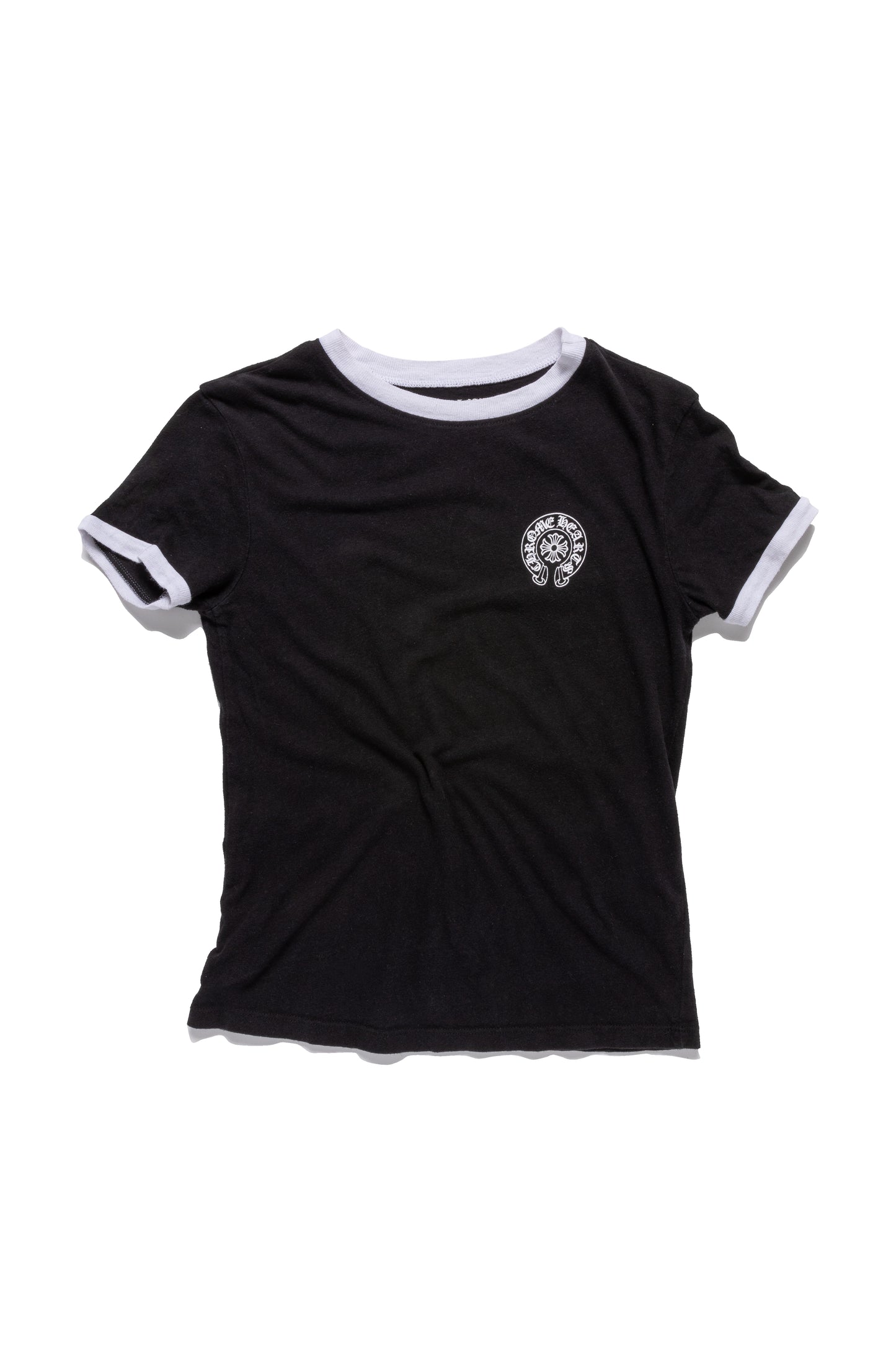 Chrome Hearts Horseshoe Logo Ringer T-shirt