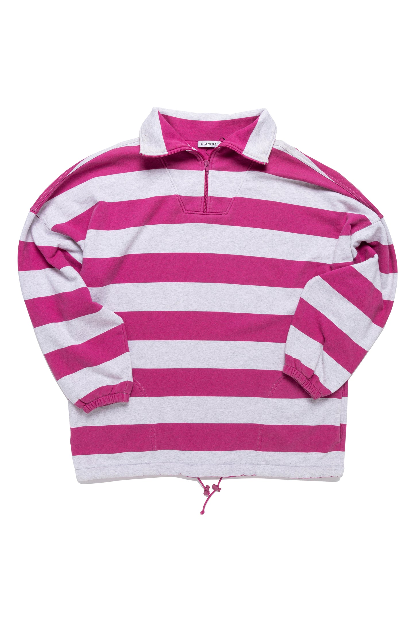 Balenciaga Pink Striped Sweatshirt