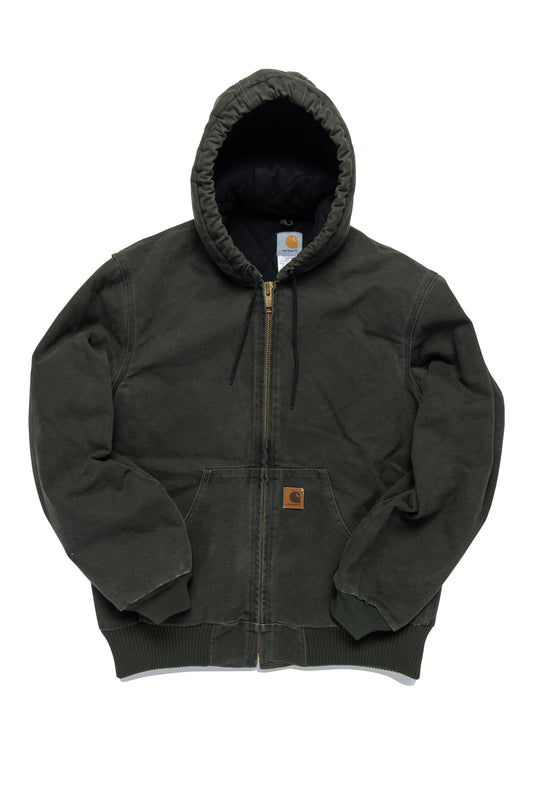 Carhartt J130 Flannel-Lined Sandstone Duck Active Jacke