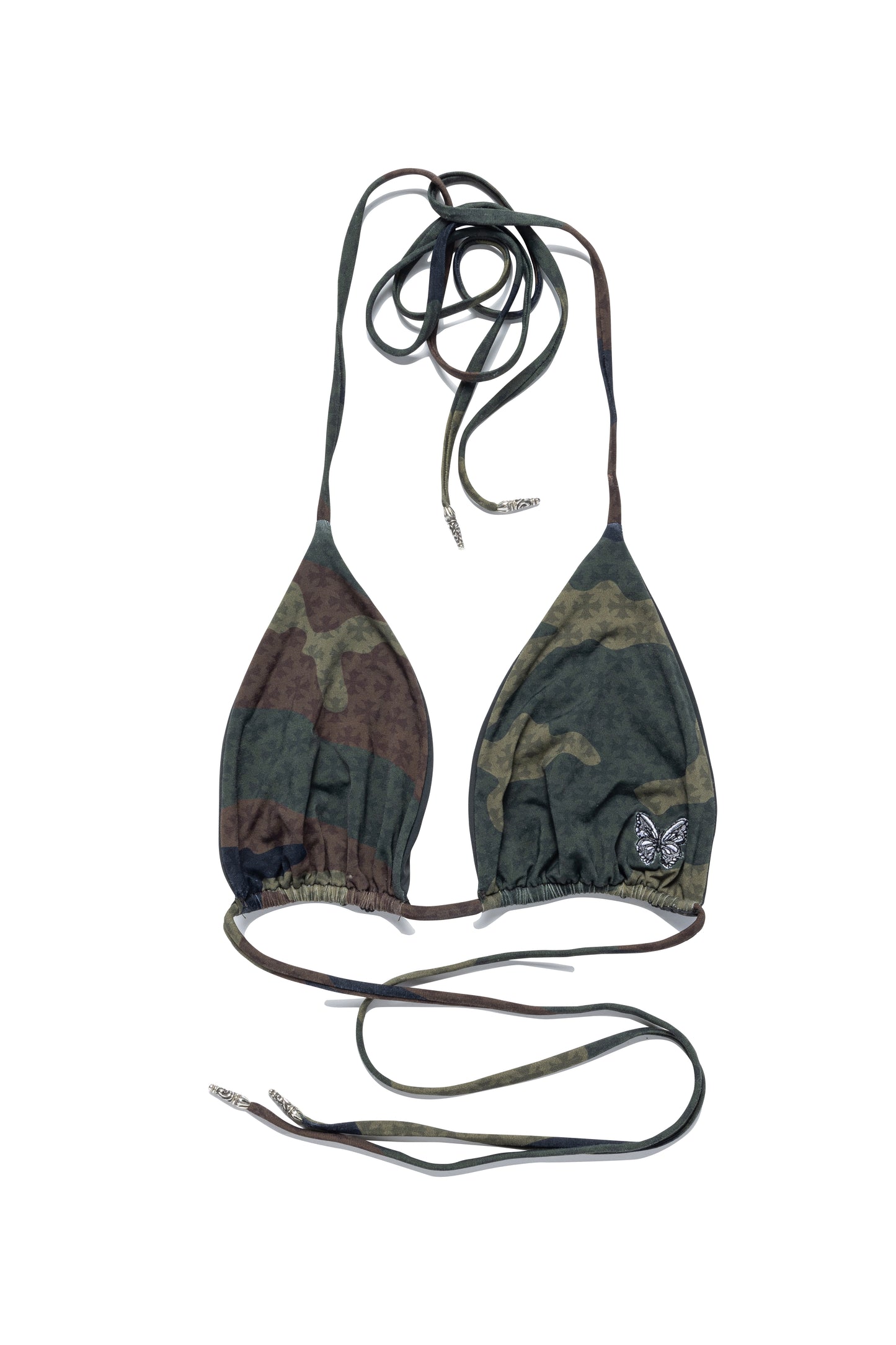 Chrome Hearts x Dipped in Blue Camo Bikini Top