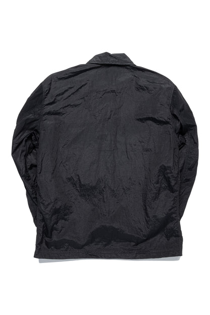 Stone Island Black Nylon Metal Zip Overshirt