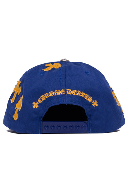 Chrome Hearts Cross Patch Baseball Hat Blue/Yellow