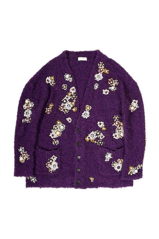 Faith Connexion Oversized Runway Crystal Embellished Cardigan