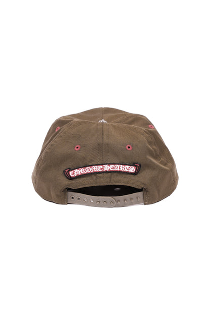 Chrome Hearts Triple Cross Snapback Hat Olive Green