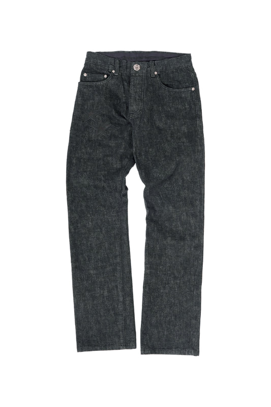 Chrome Hearts Black Star Patches Jeans