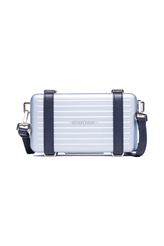 Dior x Rimowa 2019 Aluminum Personal Clutch on Strap Bleu