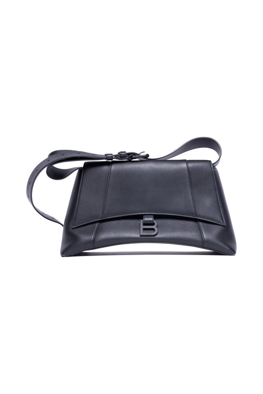 Balenciaga Downtown Semi Shiny Smooth Calfskin Shoulder Bag